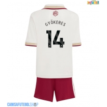 Camisa de time de futebol Arsenal Viktor Gyokeres #14 Replicas 3º Equipamento Infantil 2025-26 Manga Curta (+ Calças curtas)
